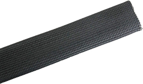 Fiberglass Heat Wrap Wire Shield Sleeve- 1" IDX 10' Adjustable Black Exhaust Heat Shield Spark Plug Wire For Car&Auto Wire Loom Brake Line Cable...