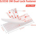 Dual Lock Fastener,2in x 4in 4pcs Reclosable Interlocking Tape Heavy Duty Adhesive Hook Lock Sticky Back Mushroom Mounting Tape,White Color,for In...