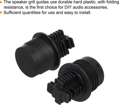 MECCANIXITY Speaker Grill Guides Plastic Ball and Socket Type 12mm Dia for Speaker Parts Accessories Pack of 4...