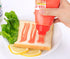 MXY Japanese Squeeze Bottle Creative 5 Hole Design Salad Vinegar Ketchup Honey Oil Pot with Dust Lid 380ml (Red)...
