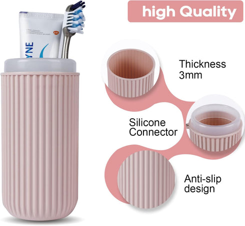 UCEC Toothbrush Travel Case, 8.2 inch Longer Travel Toothbrush Holder Case, Portable Travel Toothbrush Case for Traveling Camping Business Trip Sc...