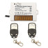 DieseRC 2 Channels Wireless Relay Remote Control Switch 433Mhz RF AC 110V 120V 220V 240V 10A Relay Receiver with 2 Transmitters Keyfob, Big Termin...