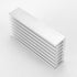 100mm x 51mm x 23mm White Tone Aluminium Radiator Heatsink Cooler Fin for MOS Tube Power Amplifier Transistor 2Pcs Set...