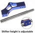 Blue Manual Shifter Extender 12x1.25, Adjustable Height Shift Knob Extender M10*1.5 Aluminum Shift Knob Extension with 4 Adapters for Most Vehicle...