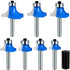 Roundover Edging Router Bit Set 1/4 Inch Shank Router Bit Set, Carbide Roundover Bits for Rounding Edge Forming, Woodworking Milling Tools Corner ...