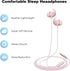 Sleep Earphones, Noise Isolation 3.5mm Sleep Headphones Wired, Lightweight Soft Silicone Earbuds with Mic for Insomnia, Side Sleeper, Snoring, Air...
