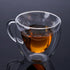 Heart Shaped Double Walled Insulated Glass Coffee Mugs or Aesthetic Tea Cups, Double Wall Glass 8 oz, Clear...