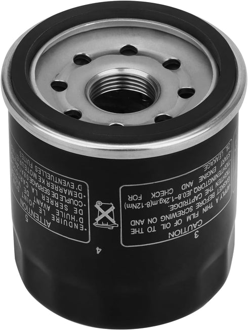 Sollon Oil Filter for Yamaha Grizzly 660 350 450 400 550 700 YFM350 Grizzly 350 auto 2x4 4x4 2007-2014 YFM660 Grizzly 660 auto 4x4 2007-2008 YFM70...