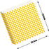 100 Sheets Checkered Dry Waxed Deli Paper Sheets, Paper Liners for Plastic Food Basket, Wrapping Bread and Sandwiches (Yellow)...