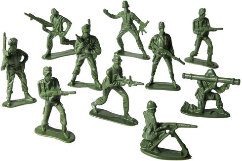PROLOSO Toy Soliders Green Army Men Action Figures Plastic Army Men Sets Military Toys Various Poses Bulk Pack of 144...