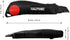 HAUTMEC 18mm Utility Knife Box Cutter with Safety Quick Change Button, Snap off Black SK2 Ultra Sharp Blade, Anti-Slip Ergonomic Rubber Handle for...
