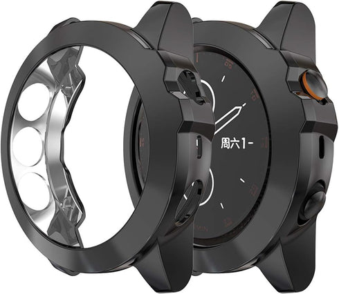 Compatible for Garmin Fenix 5X & Garmin Fenix 5X Plus Watch Accessories Protector Case Soft TPU Shock Proof Scratch Resistant Cover Ultra Thin Pro...