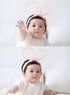 2-Pack Easter Bunny Headbands Rabbit Ears Lace Elastic Bow - Cute Stretch Hairbands for Baby Girls , Newborn,Toddler and Children (2 Colors)...