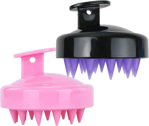 2PCS Scalp Massager Shampoo for Hair Care and Head Relaxation, Ergonomic Scalp Cleanser/Exfoliator for Stress Relief and Dandruff Head Circulation...
