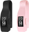 2-Pack Clip for Fitbit Inspire or Inspire HR Holder Accessory, Black+Soft Pink (not for inspire 2)...