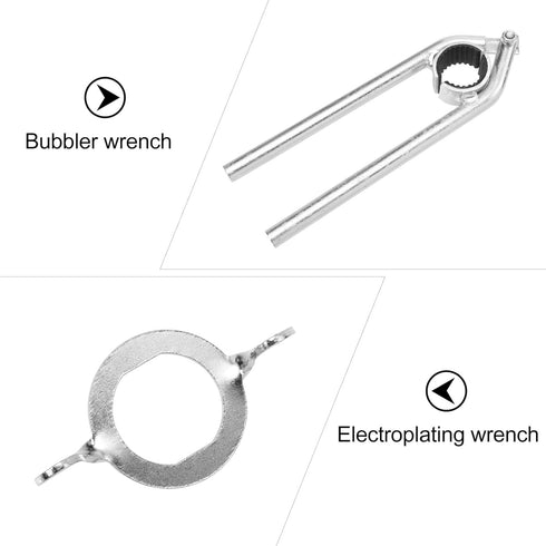 Operitacx 2pcs Wrench Sink Wrench Knurling Tool Sink Faucet Multipurpose Tool Multitools Joint Pliers Multi-function Faucet Maintenance Wrench Fau...