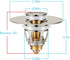 Universal Bathroom Sink Stopper in Brass, 1.04-1.97 Inch Pop Up Basin Sink Drain Stopper, Sink Drain Strainer with Anti Clogging Filter Hair Catch...