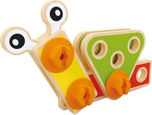 Hape Basic Builder Toddler Wooden Play Set, 42 pcs...