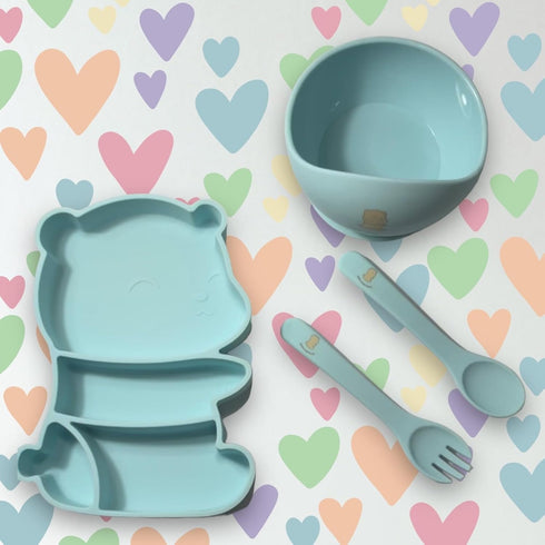 ARIALASQUALITY -Silicone Baby Feeding Baby Plates Bowls-Dishes Toddler Cup-Suction Plates for Baby-Bebe Sets Silicone-Baby Plate-Baby Suction Plat...