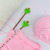 2 Pcs Green Cactus Knitting Needle Stoppers, Silicone Needle Point Protectors Small Knitting Tip Protectors Needle End Caps for Knitting Accessori...