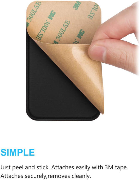 Cell Phone Wallet Pocket, 3 Packs Self Adhesive Stick on Wallet (for Credit Card, Business Card & ID Holder) Compatible with iPhone Samsung Galaxy...