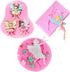 3Pcs/Set Flower Fairy Fondant Mold Angel with Wings Silicone Mold for Cupcake Cake Topper Decorating, Polymer Clay, Crafting, Resin Epoxy, Jewelry...
