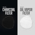 OVENTE 2 Liter Electric Deep Fryer FDM2201BR Charcoal and Oil Vapor Replacement Filter Set Pack of 3, White and Black ACPFDM2203...