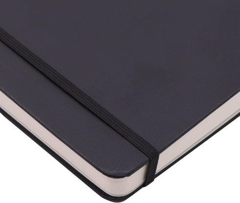 Amazon Basics - Hardcover Art Sketchbook L Size 5.25" x 8.25", 72 Sheets, Black...