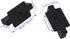 20PCS Hidden Fasteners Clips Black Universal Plastic T Clips with Screws for Composite Decking Boards...