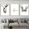Kiddale Love and Hand in Hand Wall Art Canvas Print Poster,Simple Fashion Black and White Sketch Art Line Drawing Decor for Home Living Room Bedro...
