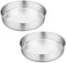 P&P CHEF Cake Pan Set of 2, Stainless Steel Round Baking Layer Cake Pans, Non Toxic & Healthy, Leak-proof & Easy Clean, Mirror Finish & Easy Relea...