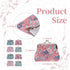 Wallet Buckle Coin Purses 8PCS, Floral Buckle Coin Purses Cute Small Pouch Kiss-Lock Change Purse for Women Girls...