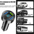 4 Ports USB Car Charger, 66W Super Fast Charging with QC 3.0, PD 20W and USB 2.4A Charger Adapter, Quick Charge with LED Voltmeter, Auto Cigarette...