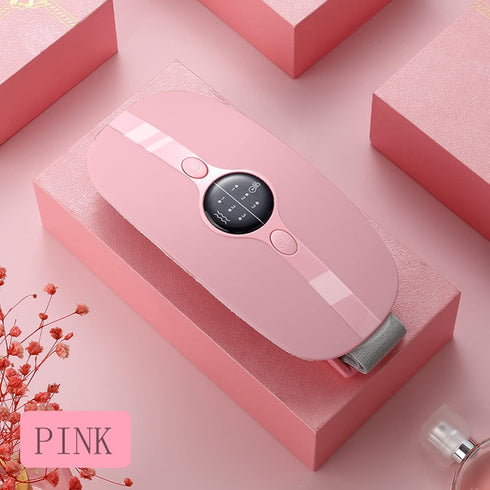 Portable Cordless Heating Pad, Menstrual Heating Pad with 3 Heat Levels and 3 Vibration Massage Modes, Fast Heating Belly Wrap Belt, Back or Belly...