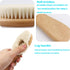 Baby Hair Brush with Wooden Handle&Silicone Baby Cradle Cap Brush Set, for Newborns & Toddlers-Natural Soft Goat Bristles-Ideal for Cradle Cap-Per...
