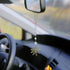 Sun Hanging Car Charm,Green and Gold Rear View Mirror Accessories Cute Boho Dangling Sun Car Decor Handmade Healing Crystals Stones Ornament Gifts...