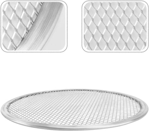 Alipis Pizza Screen Pizza Pan Net: 11inch Stainless Steel Pizza Baking Screen, Round Mesh Pizza Pan, Pizza Crisper Tray, Bakeware for Oven Bbq...
