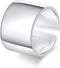 14mm Wide 925 Sterling Silver Plain Big Adjustable Open Finger Ring Cuff Thumb Ring Band Fits US Size 5-7...