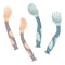 Qshare Baby Utensils Spoons with Travel Safe Case, Toddlers Feeding Training Spoon with Easy Grip and Bendable Function, Perfect Self Feeding Lear...