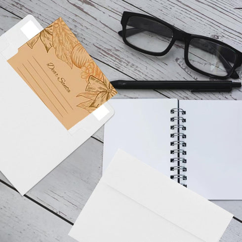 Xinilove 30 Pack White Invitation Cardstock with 30 Pack Envelopes,Blank Cards and Envelopes 4x6,Self-Seal Thank you Blank Greeting Cards and Enve...