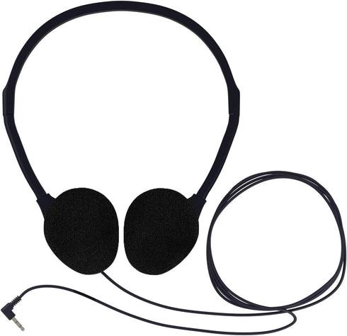 Maeline On-Ear Headphones with 3.5 mm Headphone Plug - 1 Pack - Black......