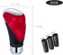 Leather Gear Shift Knob Stick Shifter Transmissions Handle Fit Most Manual Automatic Cars Truck SUV (Red)...
