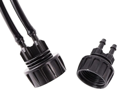 272 Pcs 1/4" Barbed Fittings Kit, 3/4'' to 1/4'' Hose Adapter,Straight Barbs,Tees,Elbows,End Plug,4-Way Coupling for Repair Drip Irrigation Fittin...