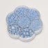Chenkou Craft 3000PCS 1 Box Blue Round Flatback Imitation Half Pearls Bead Loose Beads Gem (Blue Half Ball)...