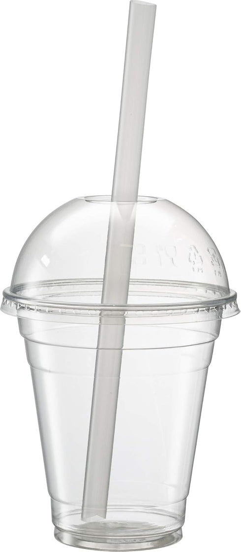 Clear Jumbo Smoothie Straws, Clear Disposable Wide-mouthed Large Milkshake Straws 9'' Inches High/Tall 100 pack...