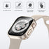 4 Pack Compatible with Apple Watch Waterproof Case 41mm Series 9/8/7 with Tempered Glass Screen Protector, 2 in 1 Full Coverage Bumper Protective ...