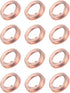 12PCS Car Oil Drainage Gasket, 17mm Auto Copper Crush Washer Oil Drain Plug Gasket, fits Versa Titan G25 G37, Replace 11026-JA00A, 11026-01M02, F4...