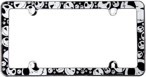 Jack Skellington Faces Heads Expressions Tim Burton Nightmare Before Christmas Disney Auto Car Truck SUV Vehicle Universal-fit License Plate Frame...