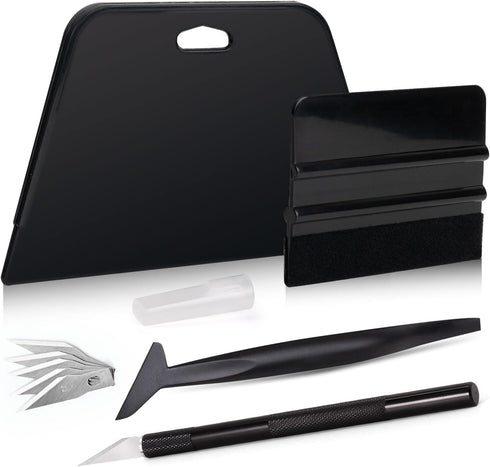 NEWISHTOOL Wallpaper Smoothing Tool Kit, Wallpaper Tools for Applying Peel and Stick Contact Paper Vinyl Film, includes Big Smoothing Squeegee, Fe...