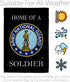 Breeze Decor Home of National Guard Soldier Flag Armed Forces ANG United State American Military Veteran Retire Official House Decoration Banner S...